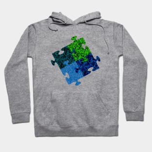 Pickleball Camouflage Puzzle pieces, by Pickleball ARTwear Hoodie